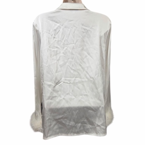 NADINE MERABI Darbie White Pajama Set Small/Medium 5475 - Picture 6 of 16